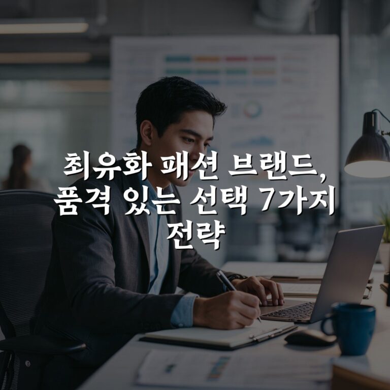 최유화 패션 브랜드, 품격 있는 선택 7가지 전략