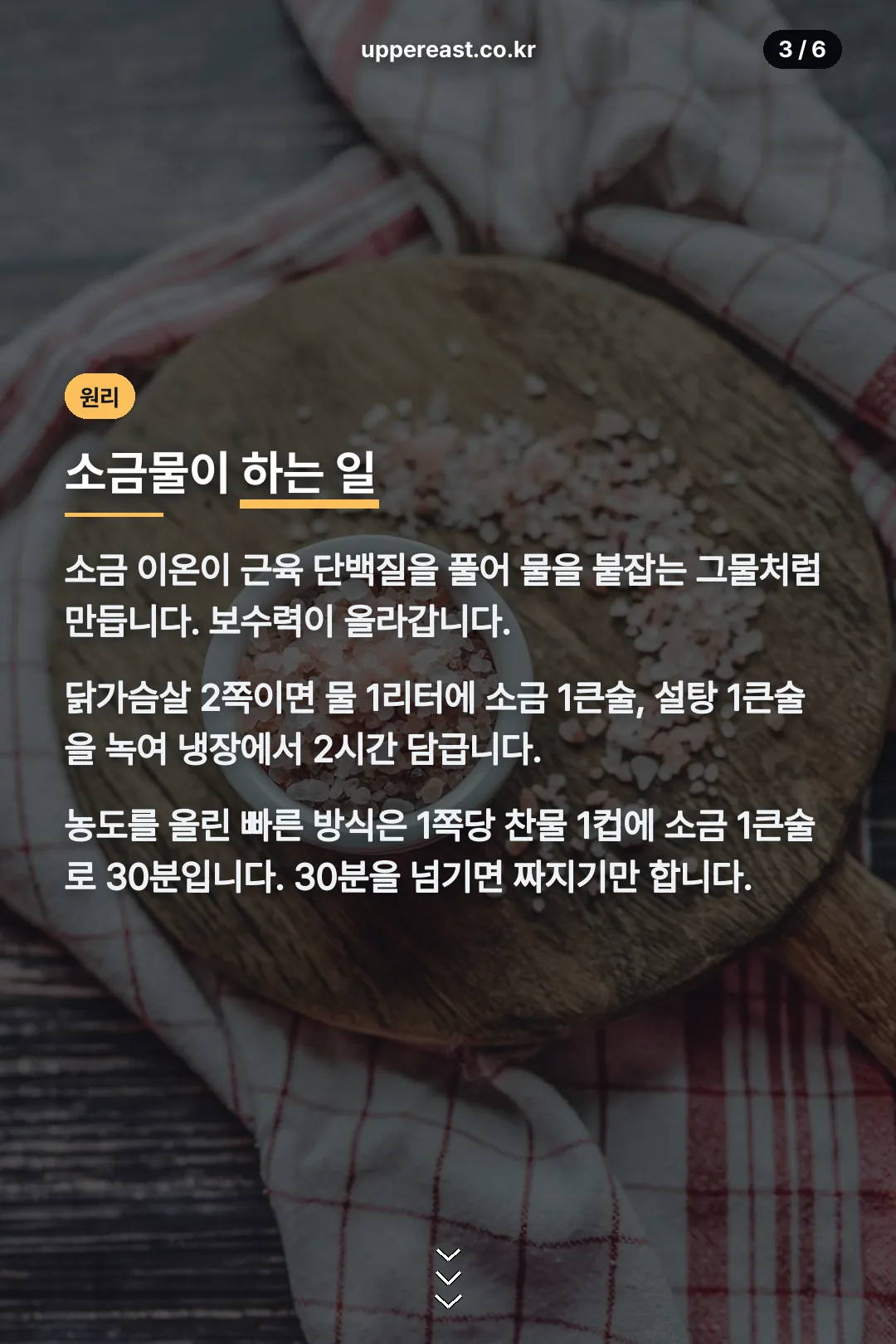 소금물 브라이닝 원리
