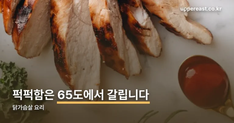 닭가슴살 요리 — 퍽퍽함은 65℃에서 갈립니다